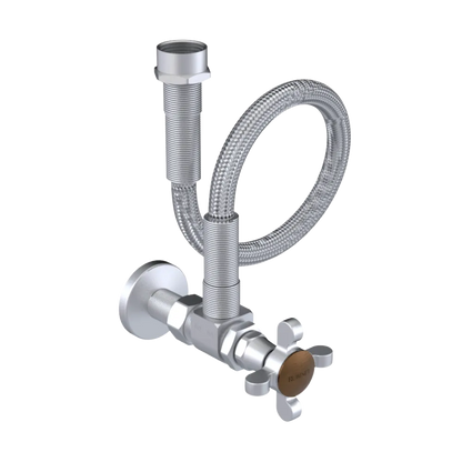 Rubinet Exposed Supply Kit (classic) x2 Satin Chrome