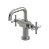 Rubinet Single Hole Dual Handle Lav. Set. (less drain) Satin Nickel