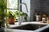 Baril Single-hole kitchen faucet with 2-function pull-down spray