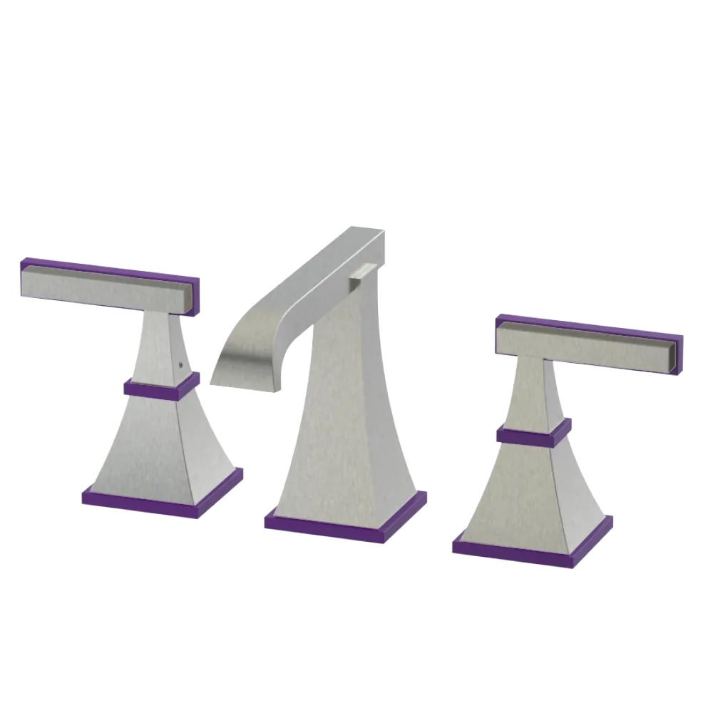 Rubinet Widespread Lav. Set. (less drain) Satin Nickel