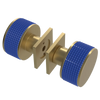 Rubinet Shower Door Knob (set) Satin Brass