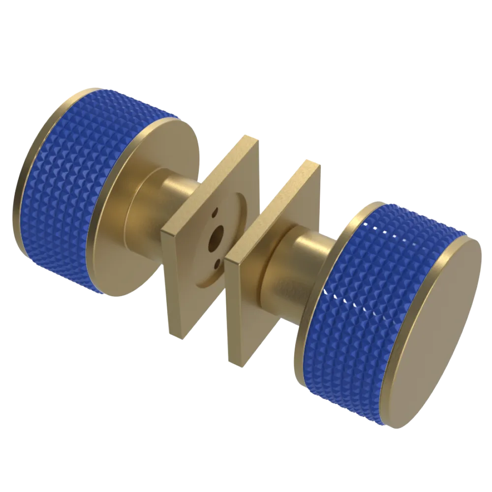 Rubinet Shower Door Knob (set) Satin Brass