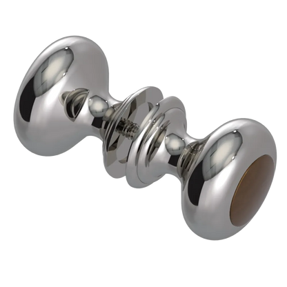 Rubinet Shower Door Knob (set) Polished Nickel