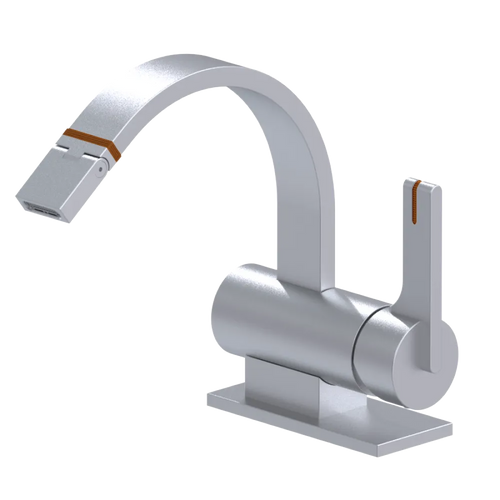 Rubinet Single Control Bidet Fitting (less drain) Satin Chrome