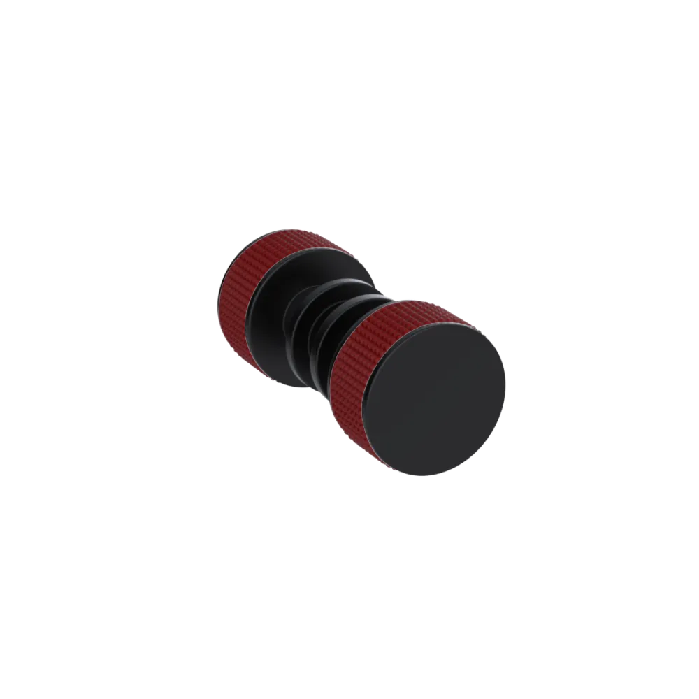 Rubinet Shower Door Knob (set) Matt Black