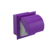 Rubinet RECESSED TOILET PAPER HOLDER Purple Haze