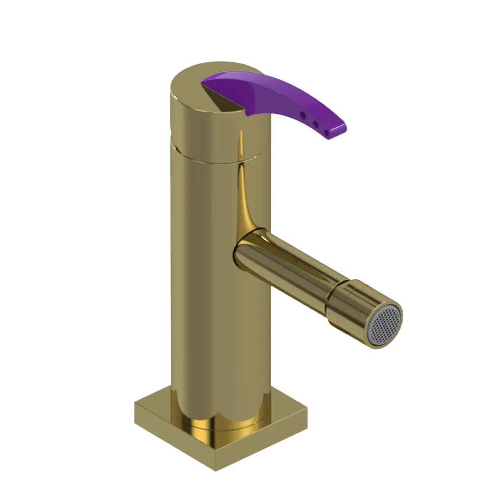 Rubinet Single Control Bidet Fitting (less drain) Natural Brass