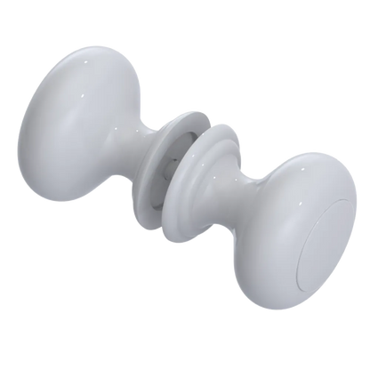 Rubinet Shower Door Knob (set) White