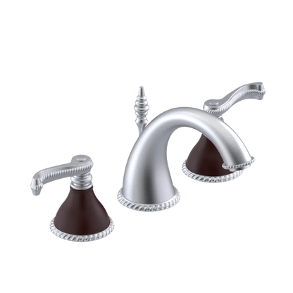 Rubinet Widespread Lav. Set. (less drain) Satin Chrome