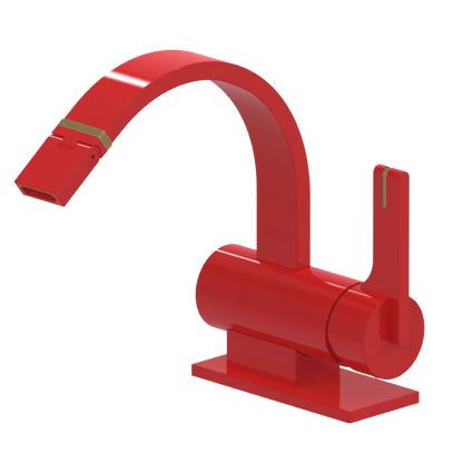 Rubinet Single Control Bidet Fitting (less drain) Red