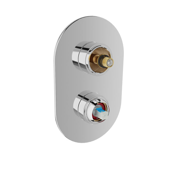 Baril Pressure balanced shower valve with 2-way diverter (without handle)