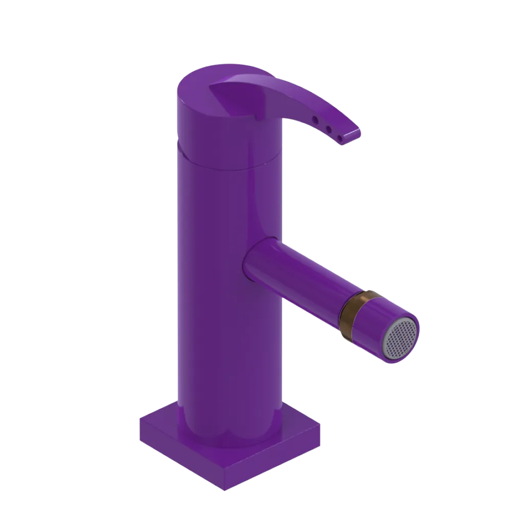 Rubinet Single Control Bidet Fitting (less drain) Purple Haze