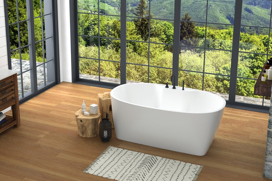 Oceania Chilko with faucet deck Freestanding Bath