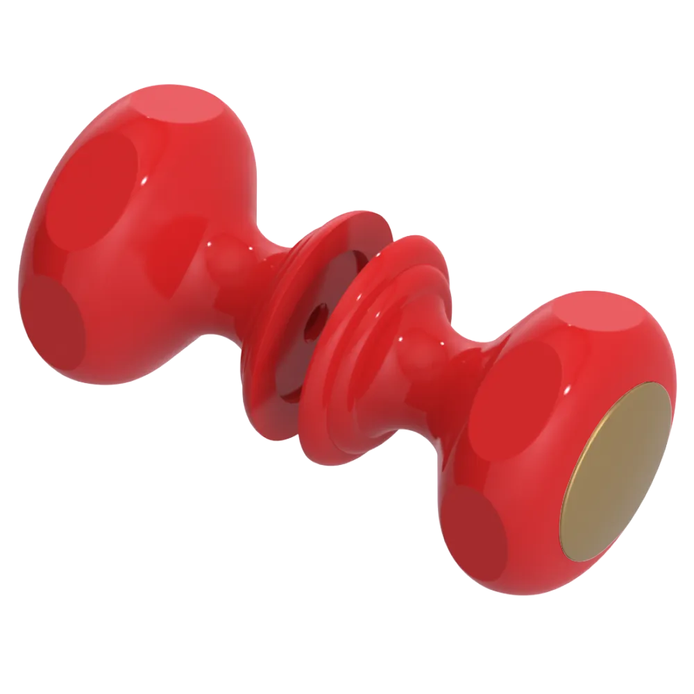 Rubinet Shower Door Knob (set) Red