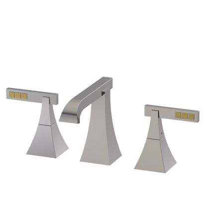 Rubinet Widespread Lav. Set. (less drain) Polished Nickel