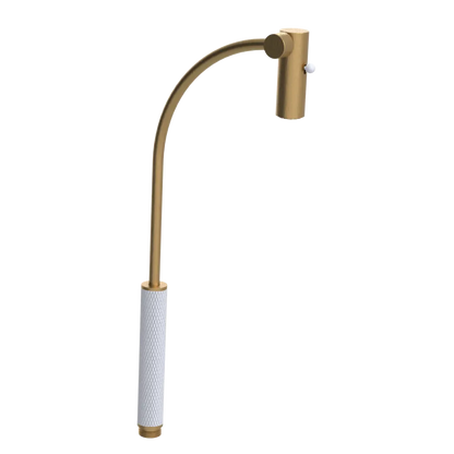 Rubinet Hand Held Shower Bidet Only Satin Gold