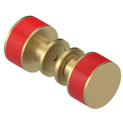 Rubinet Shower Door Knob (set) Satin Brass