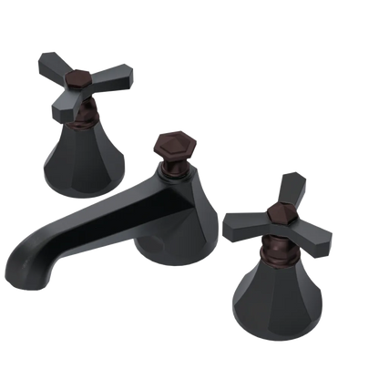 Rubinet Widespread Lav. Set. (less drain) Matt Black