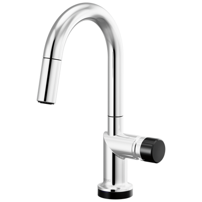 Brizo Smarttouch Pull Down Prep Kitchen Faucet With Arc Spout Less Handle
