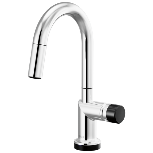 Brizo Smarttouch Pull Down Prep Kitchen Faucet With Arc Spout Less Handle