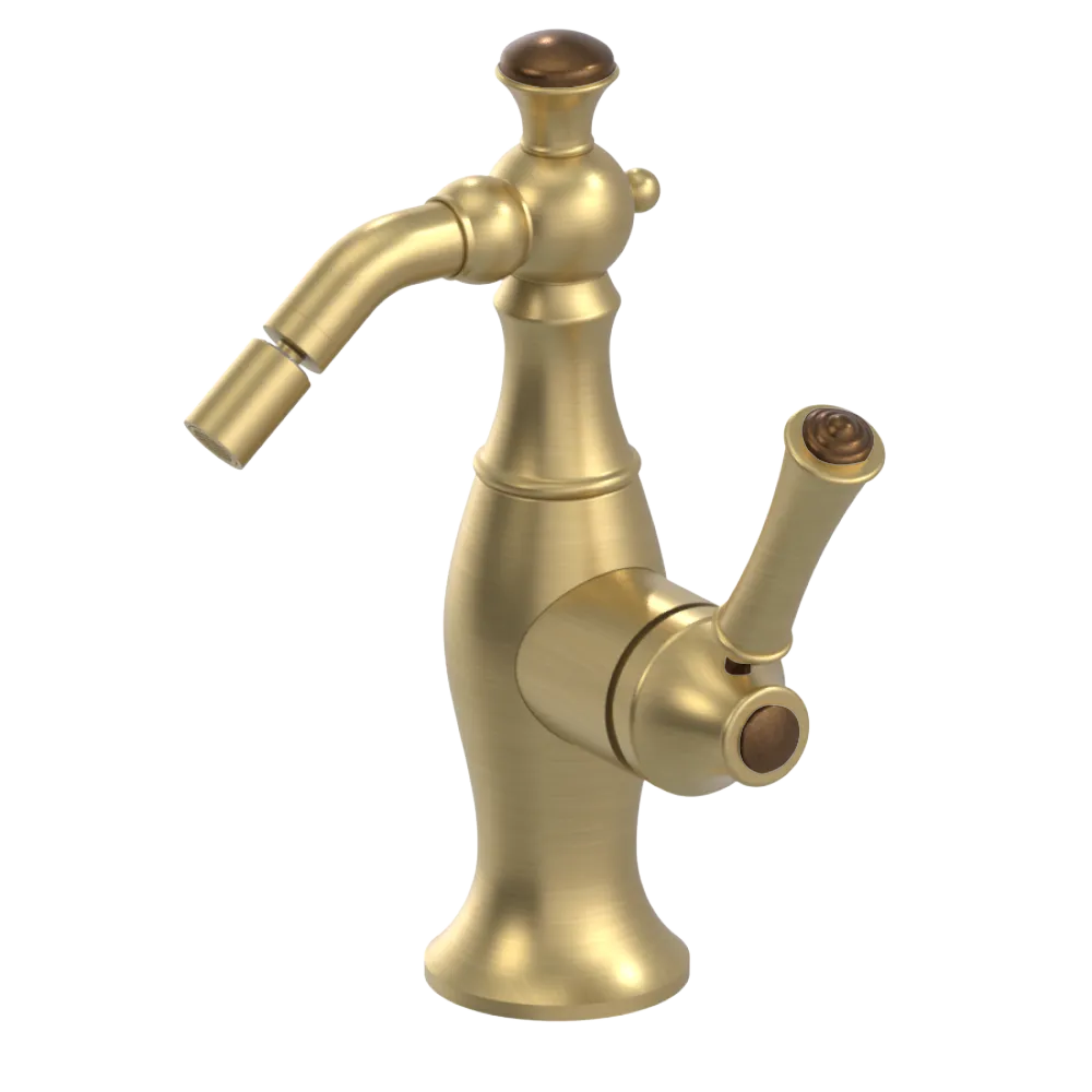 Rubinet Single Control Bidet Fitting (less drain) Satin Brass