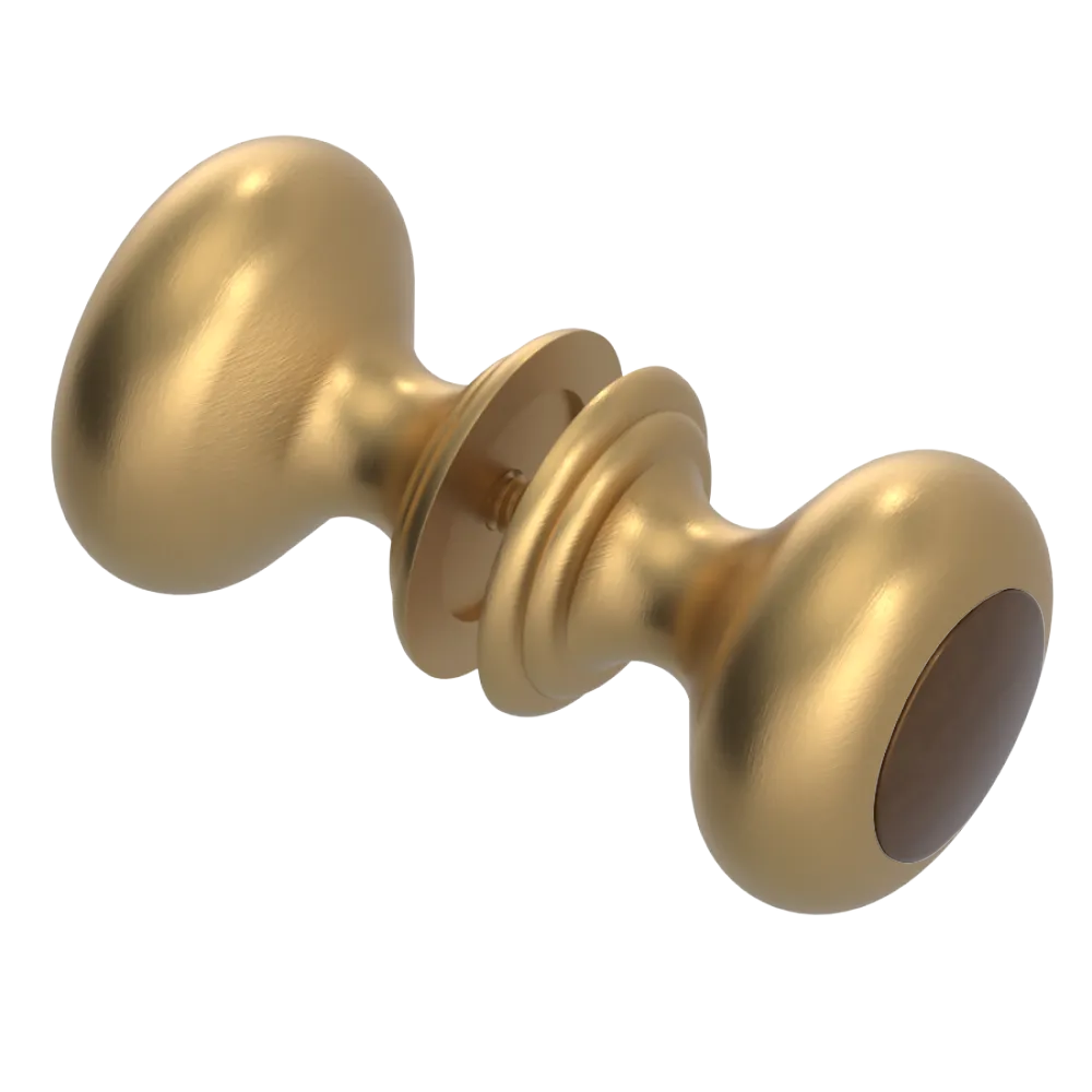 Rubinet Shower Door Knob (set) Satin Gold