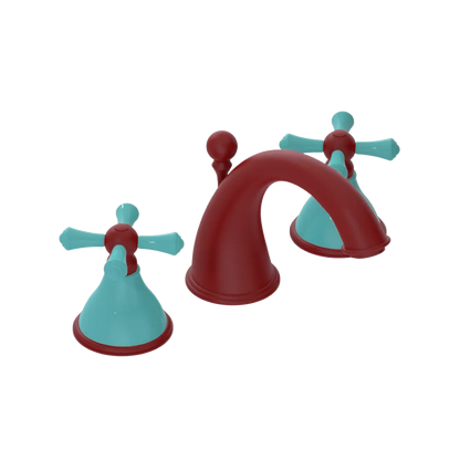 Rubinet Widespread Lav. Set. (less drain) Maroon