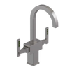 Rubinet Single Hole Dual Handle Lav. Set. (less drain) Polished Nickel