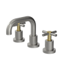 Rubinet Widespread Lav. Set. (less drain) Satin Nickel