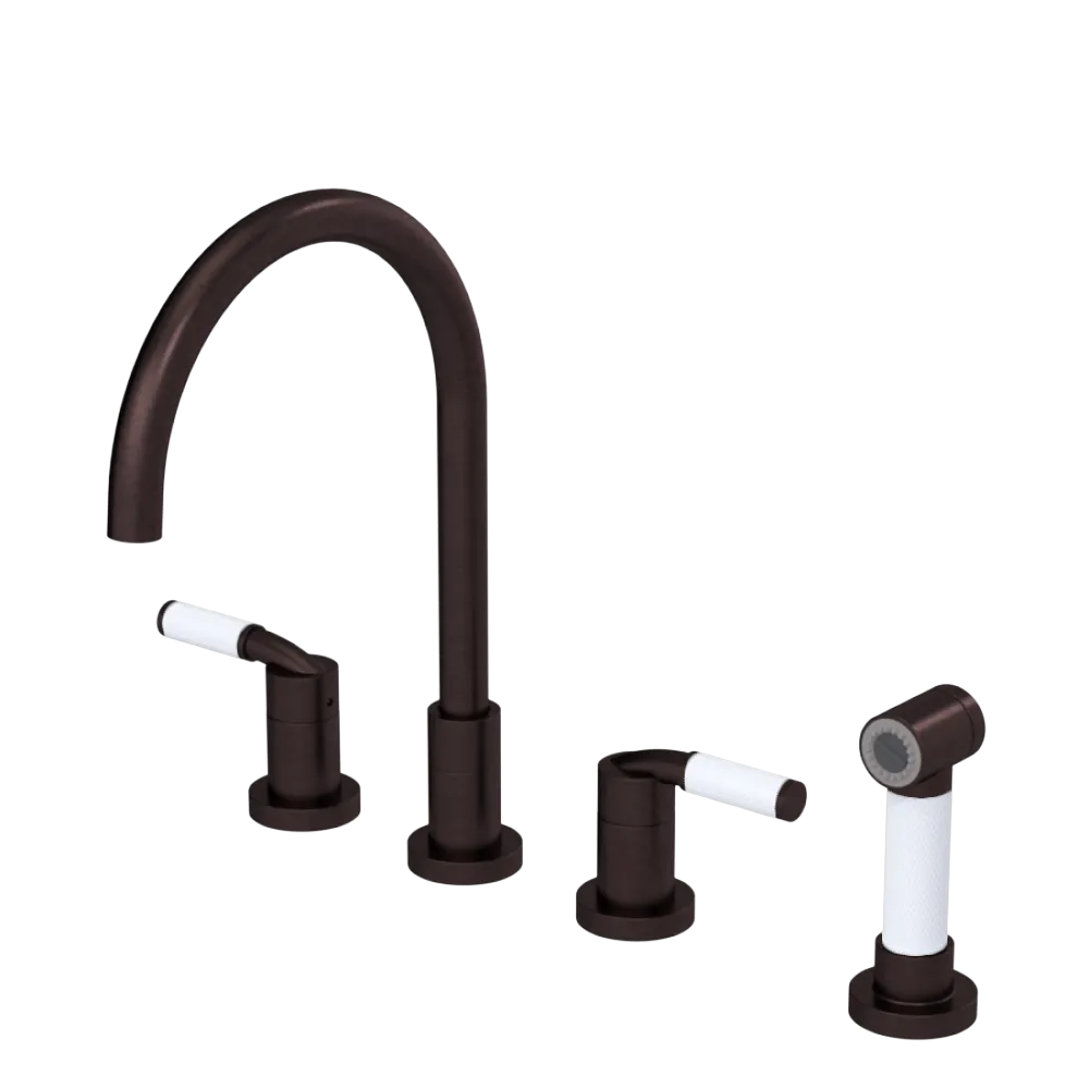 Rubinet Widespread Kitchen Set with Hand Spray Oil Rubbed Bronze