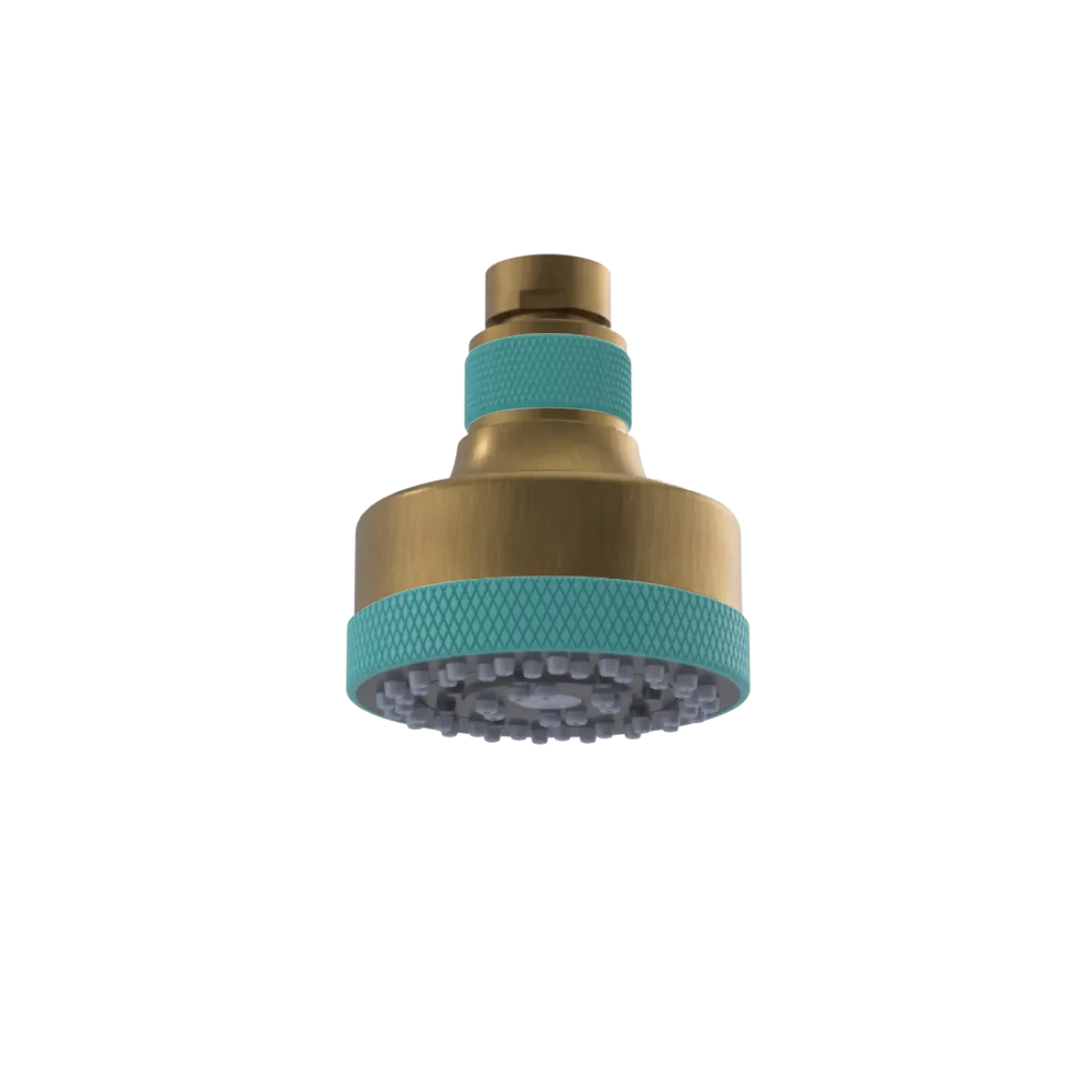 Rubinet 3 FUNCTION SHOWER HEAD Antique Brass Matt