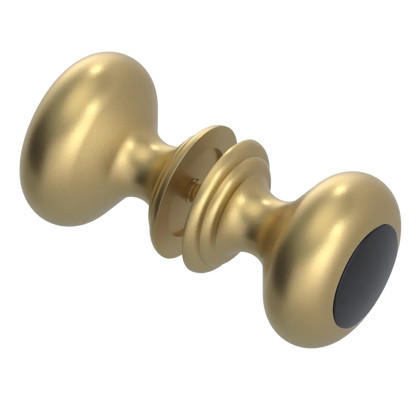 Rubinet Shower Door Knob (set) Satin Brass