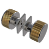 Rubinet Shower Door Knob (set) Polished Nickel