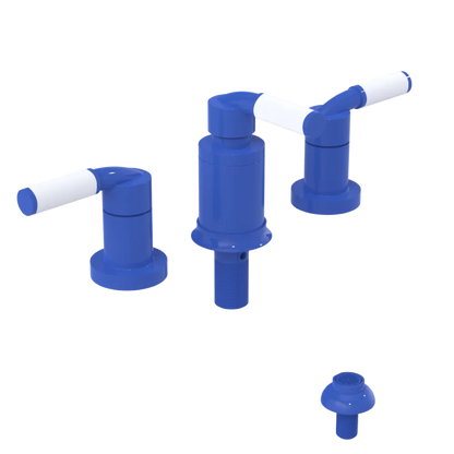 Rubinet Bidet Fitting with Spray, Diverter, and Vacuum Breaker (less drain) Blu Jean
