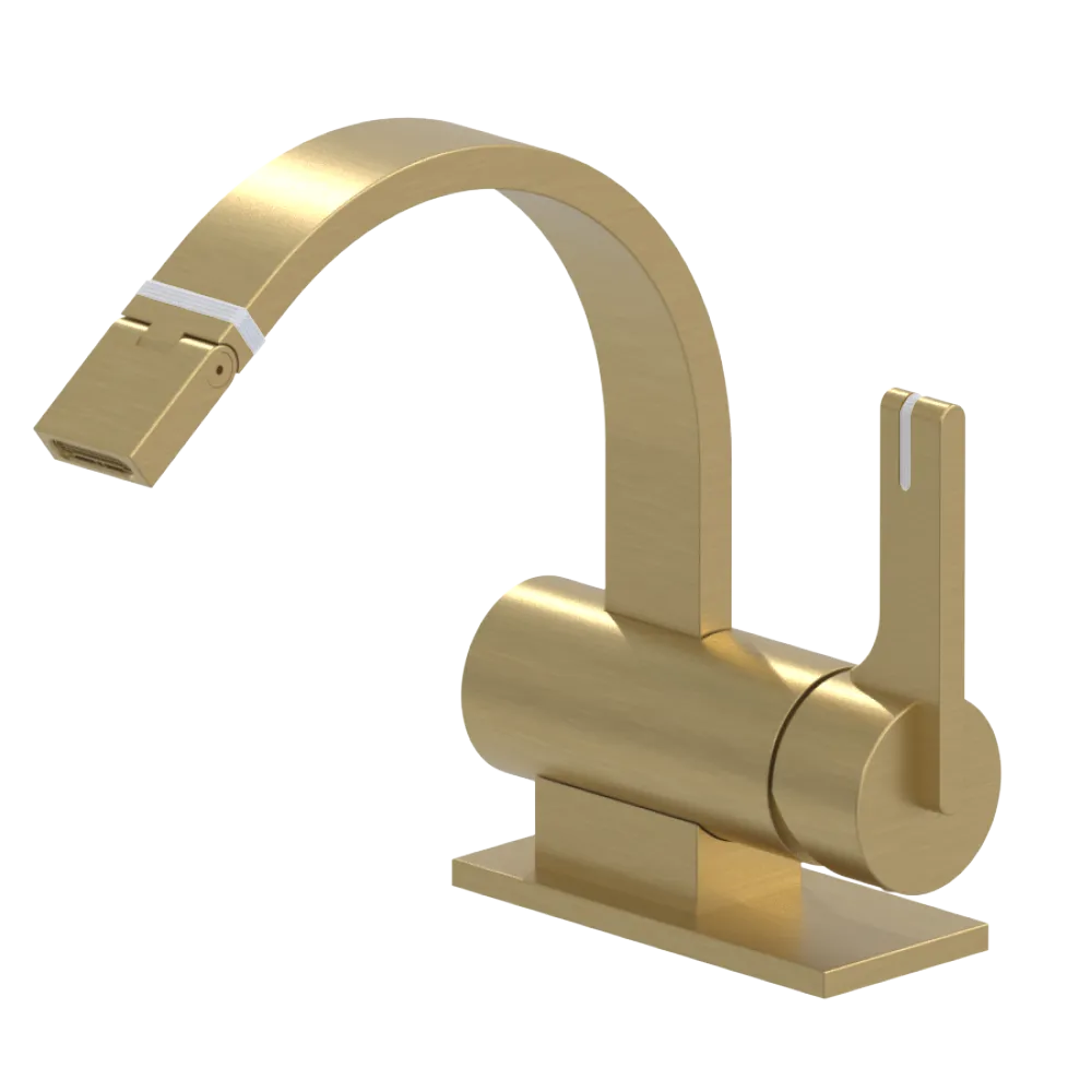 Rubinet Single Control Bidet Fitting (less drain) Satin Brass
