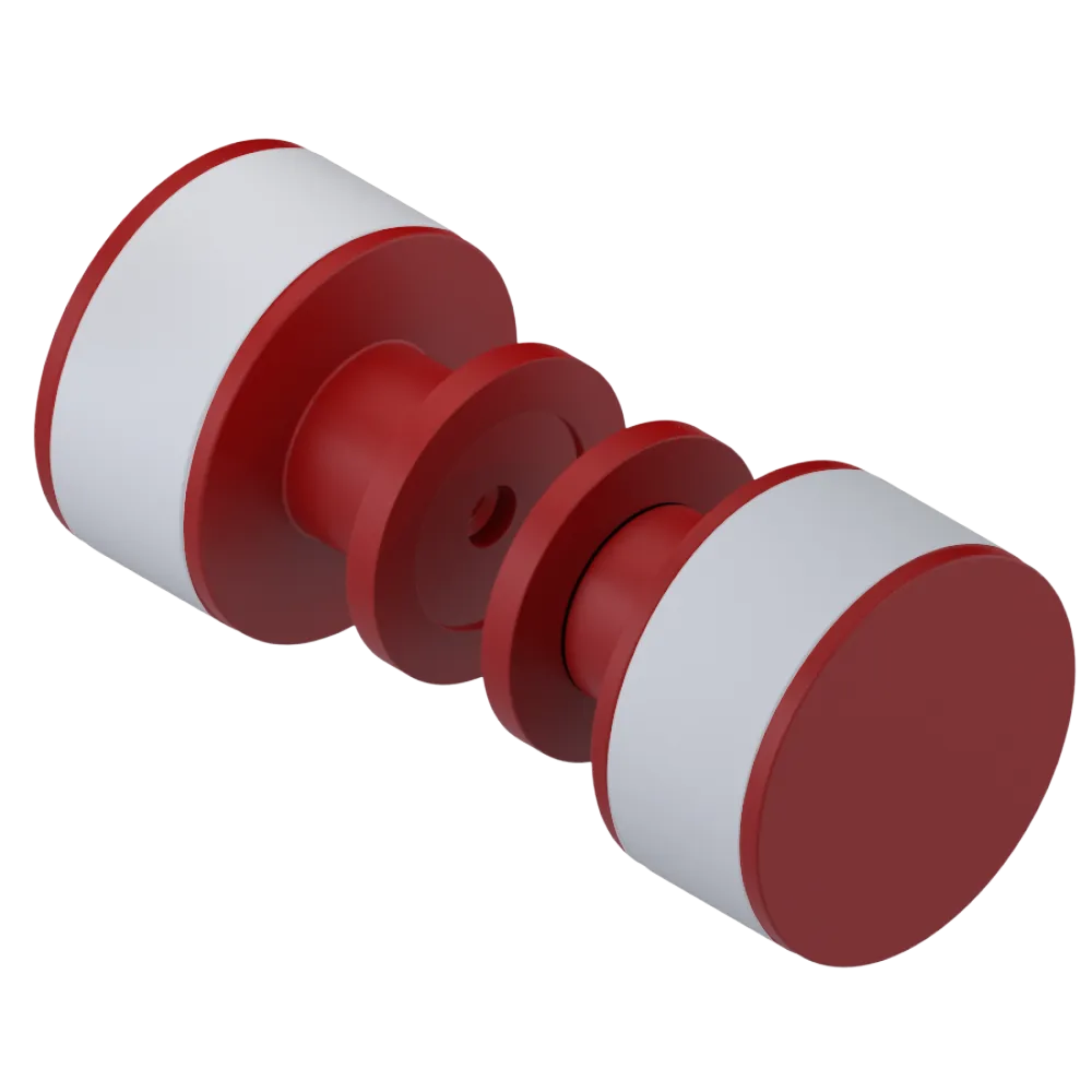 Rubinet Shower Door Knob (set) Maroon