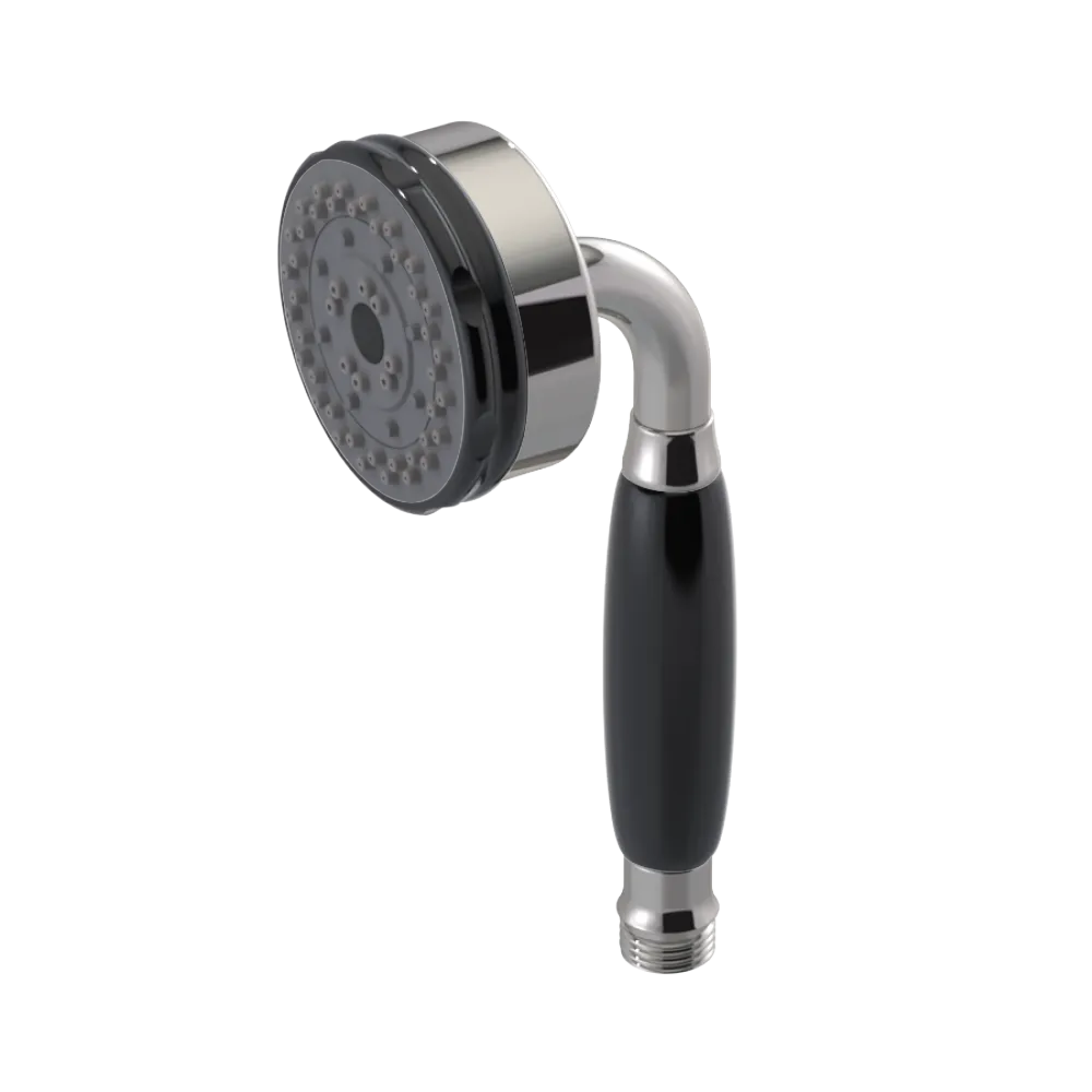 Rubinet 3 Function Hand Held Shower Only Polished Nickel