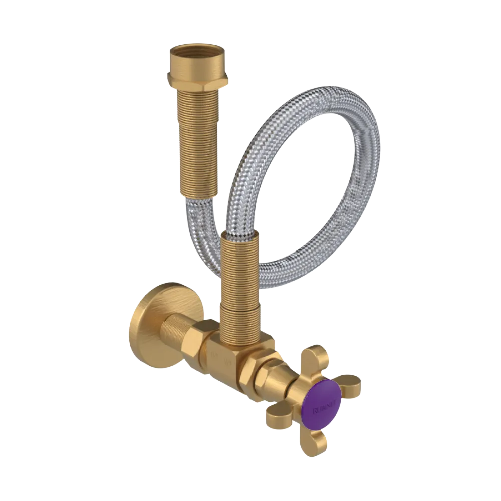 Rubinet Exposed Supply Kit (classic) Satin Gold