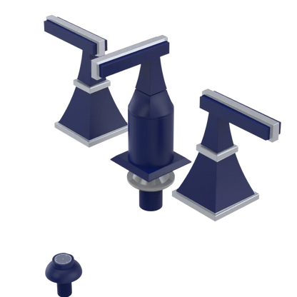 Rubinet Bidet Fitting with Spray, Diverter, and Vacum Breaker (Less Drain) Midnight Blue