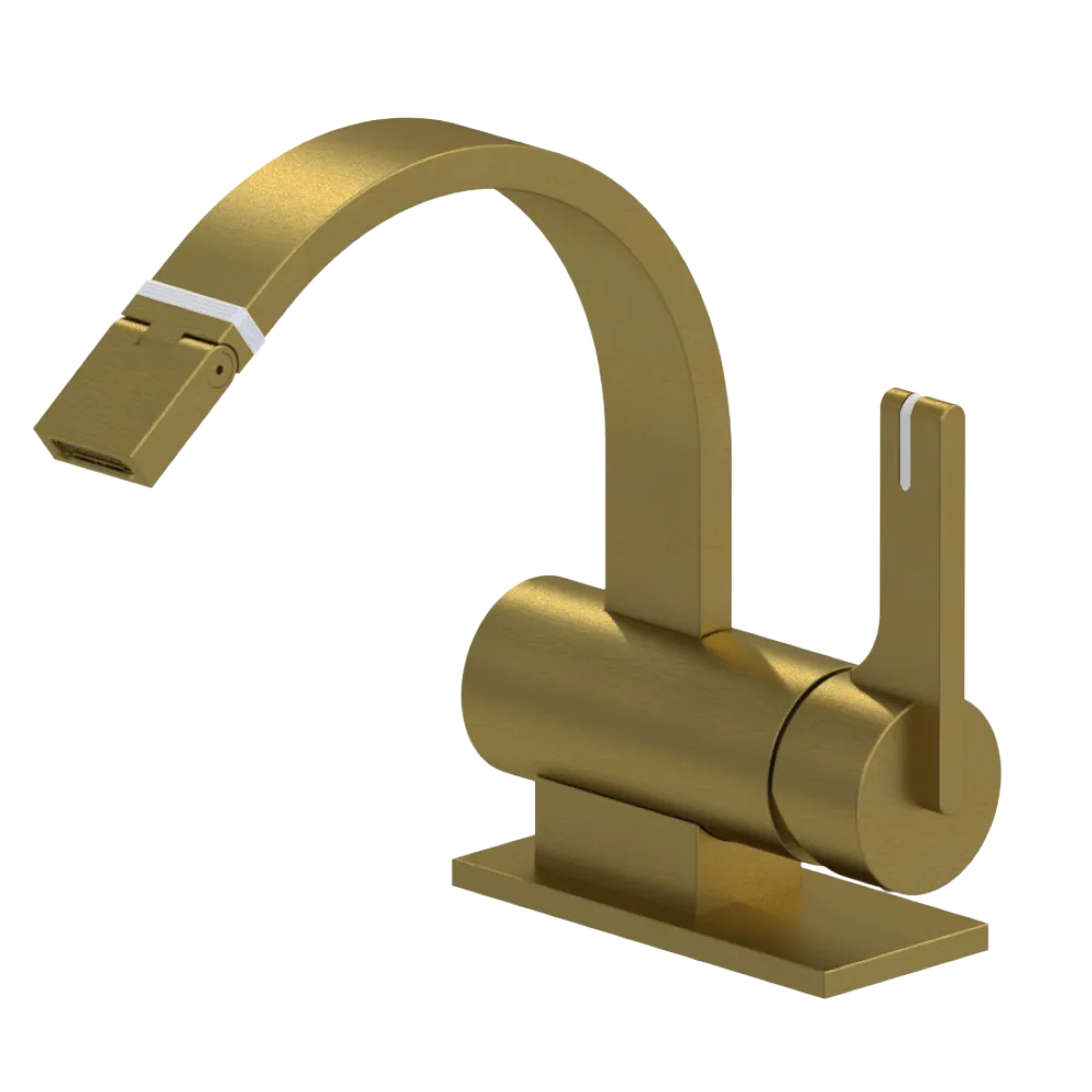 Rubinet Single Control Bidet Fitting (less drain) Antique Brass Matt