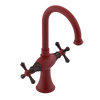 Rubinet Single Hole Dual Handle Lav. Set. (less drain) Maroon