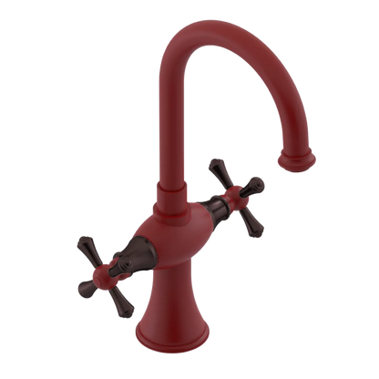 Rubinet Single Hole Dual Handle Lav. Set. (less drain) Maroon