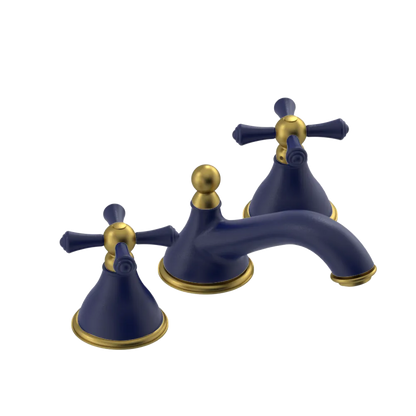 Rubinet Widespread Lav. Set. (less drain) Midnight Blue