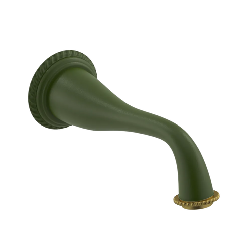 Rubinet Tub Filler Spout Wall Mount Green Envy
