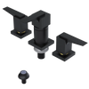 Rubinet Bidet Fitting with Spray, Diverter, and Vacuum Breaker (less drain) Matt Black