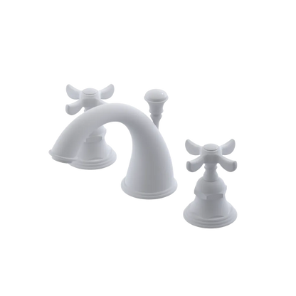 Rubinet Widespread Lav. Set. (less drain) Matt White