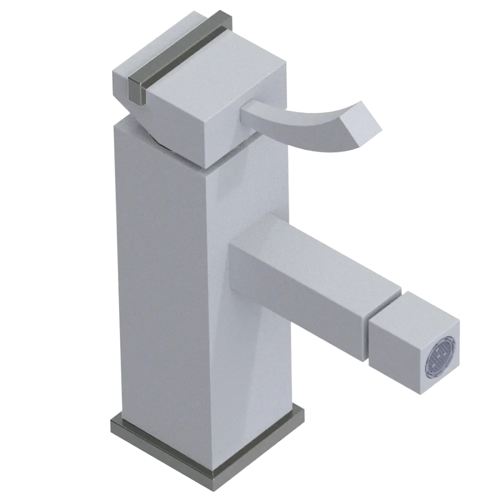 Rubinet Single Control Bidet Fitting (less drain) Matt White