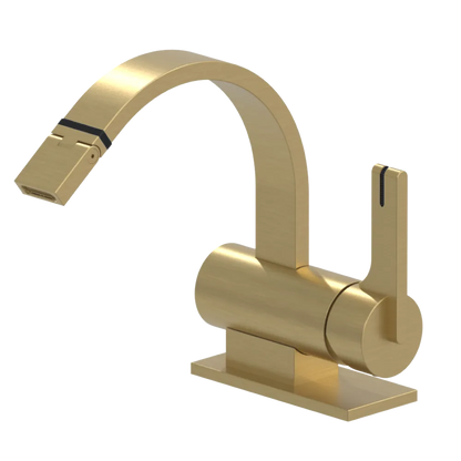 Rubinet Single Control Bidet Fitting (less drain) Satin Brass