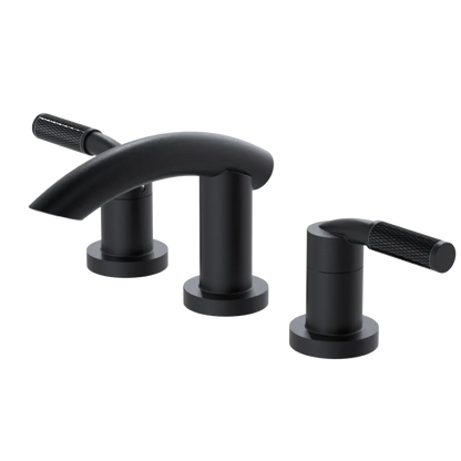 Rubinet Widespread Lav. Set. (less drain) Matt Black