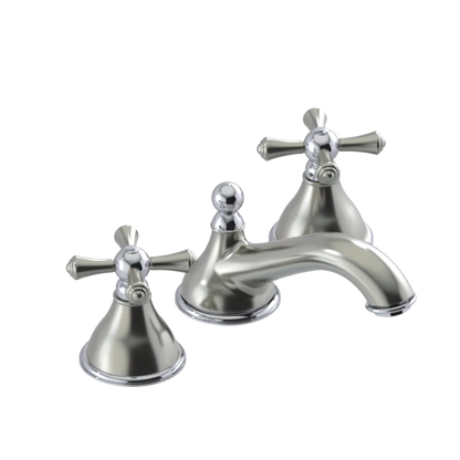 Rubinet Widespread Lav. Set. (less drain) Satin Nickel